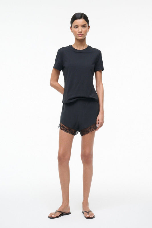 STAUD Clothing Von Silk Short Black 1