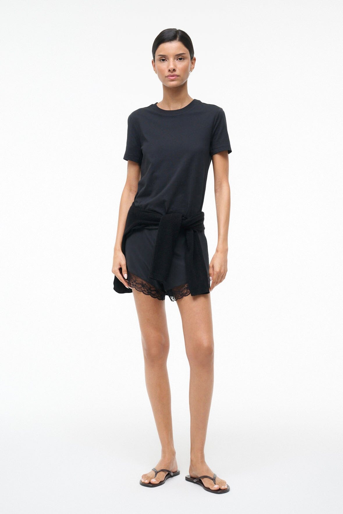 STAUD Clothing Von Silk Short Black 1