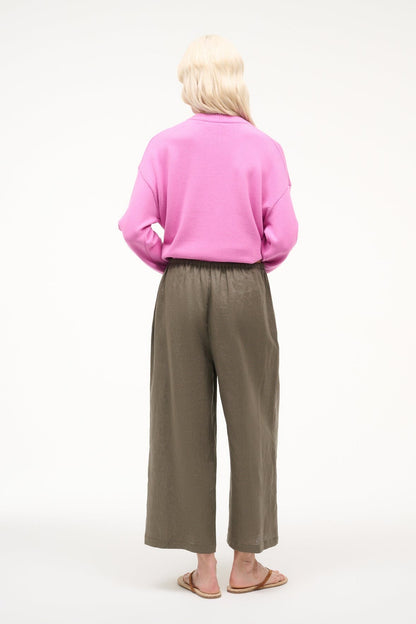 STAUD Clothing Mateo Linen Pant Thyme