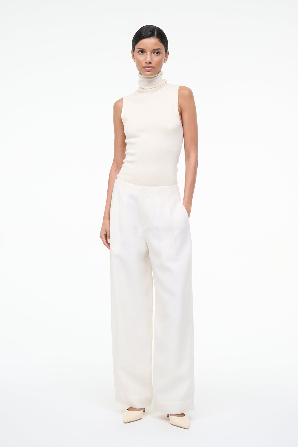 STAUD Clothing|Dresses Pierre Pant Ivory