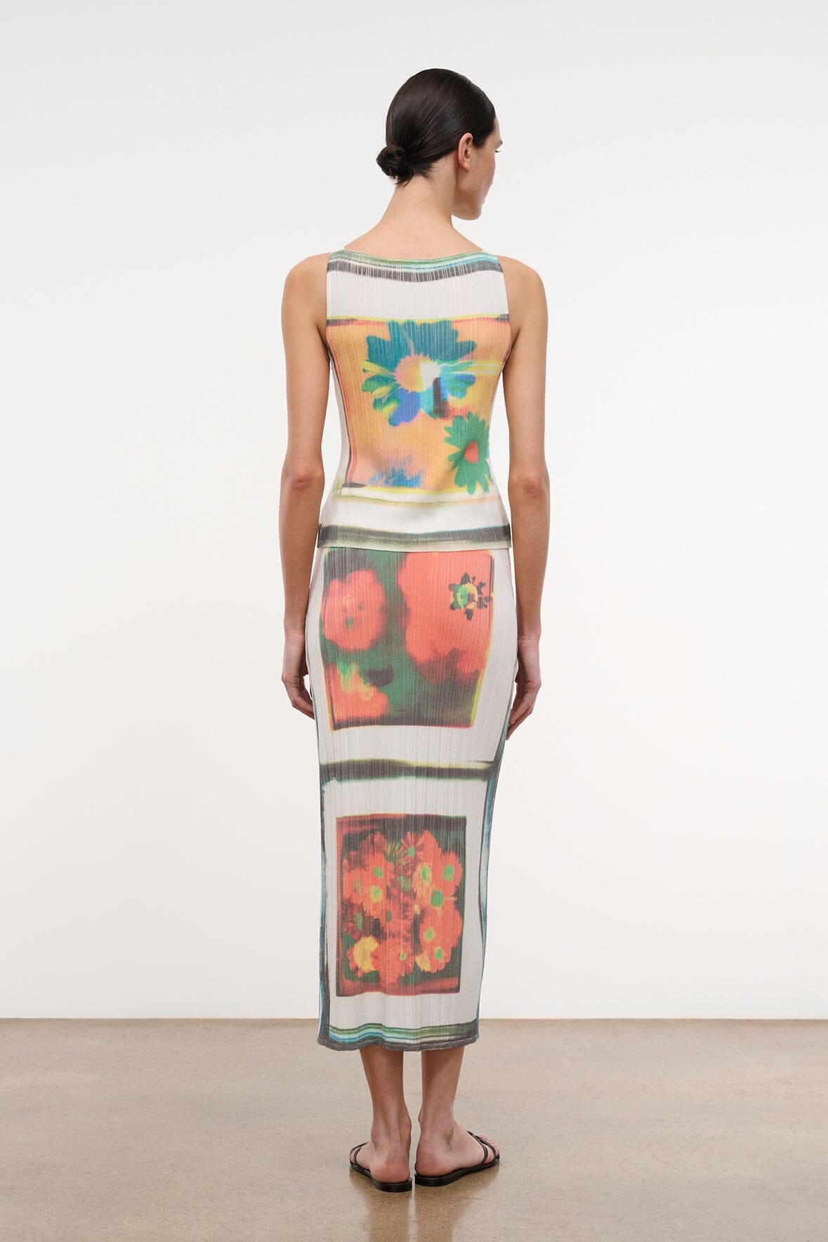 STAUD Clothing|New In Noemi Skirt Superbloom Scarf