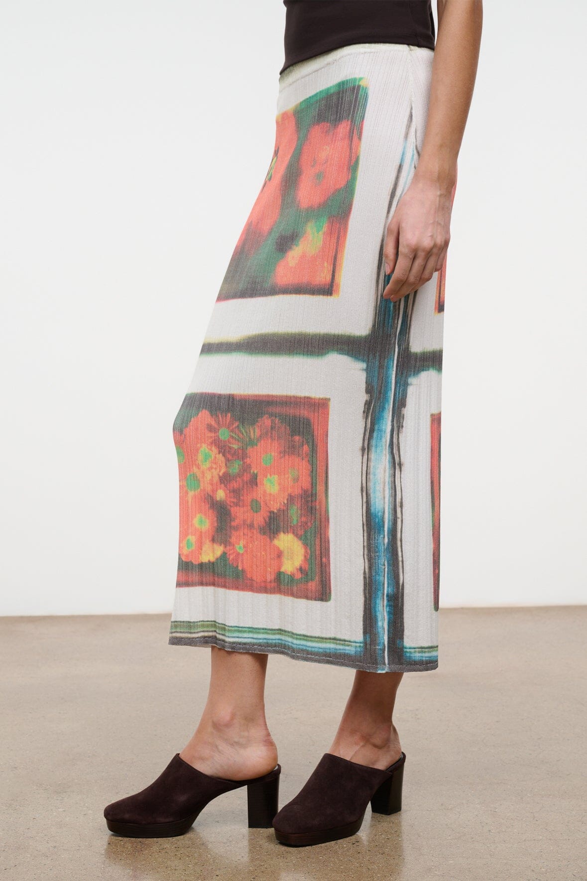 STAUD Clothing|New In Noemi Skirt Superbloom Scarf
