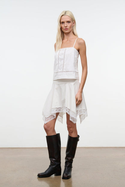 STAUD Clothing Layla Skirt Ivory