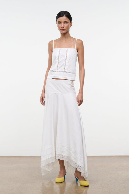 STAUD Clothing Ainsley Skirt Ivory
