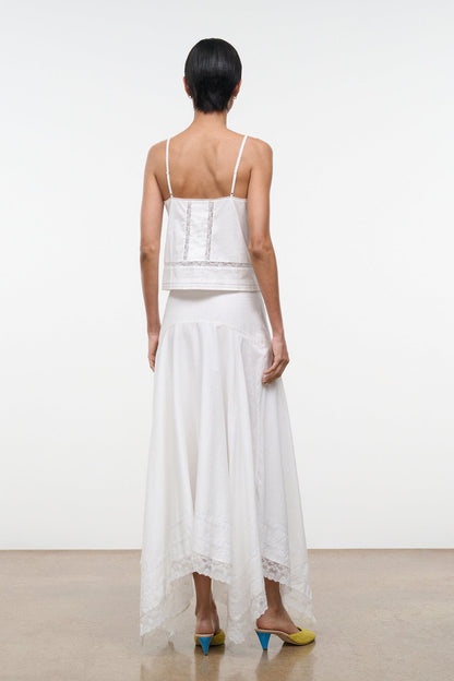 STAUD Clothing Ainsley Skirt Ivory