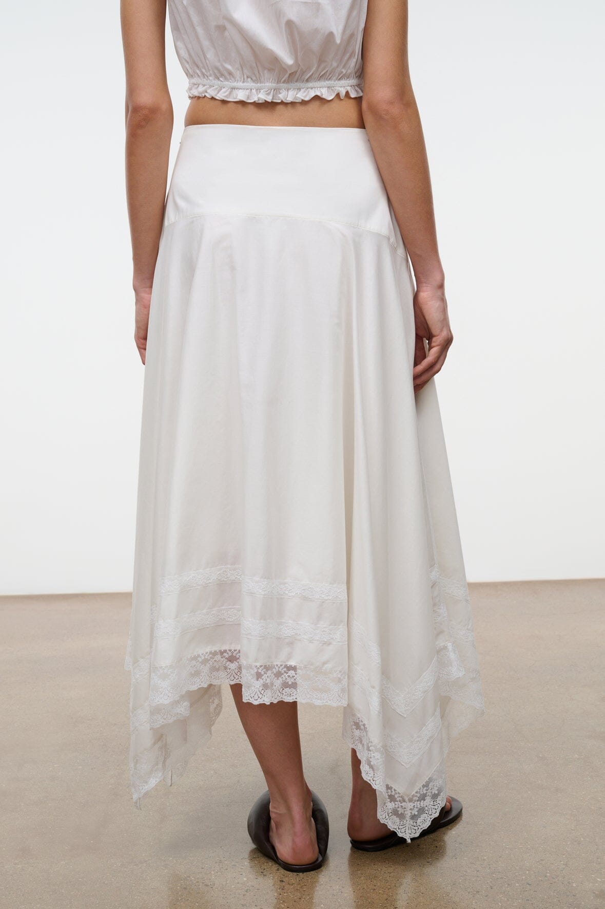 STAUD Clothing Ainsley Skirt Ivory