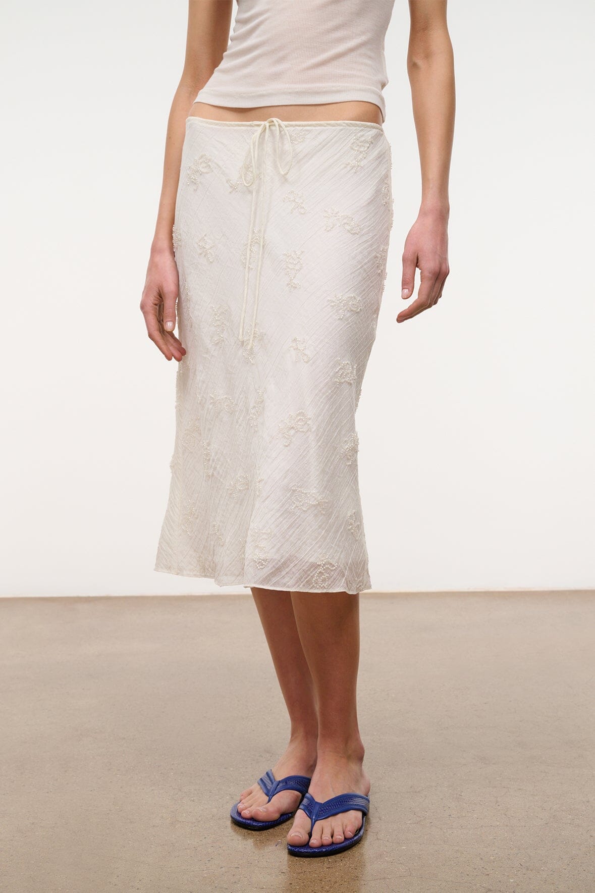 STAUD Clothing|Dresses Lucia Skirt White
