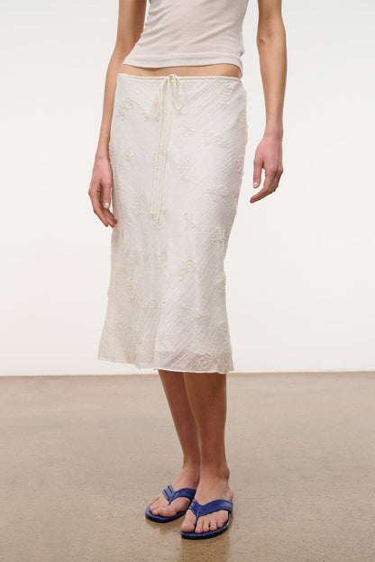 STAUD Clothing|Dresses Lucia Skirt White