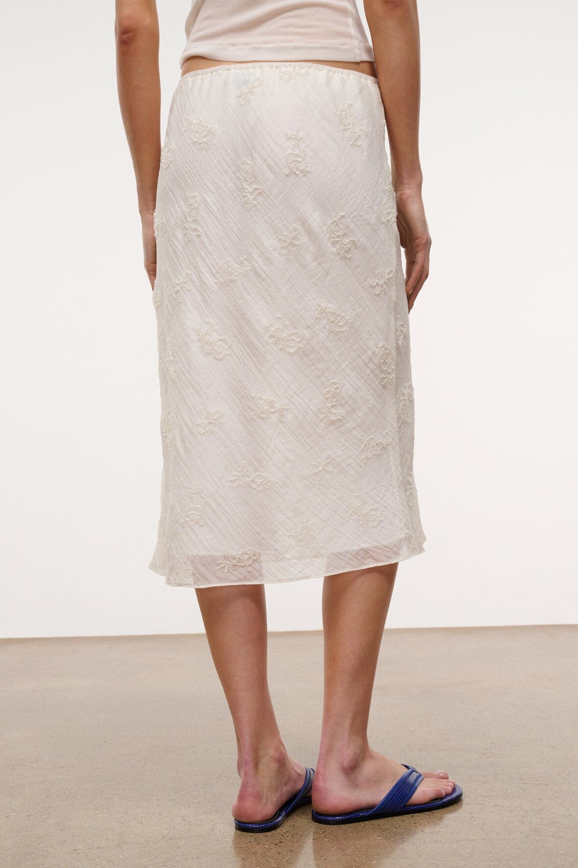 STAUD Clothing|Dresses Lucia Skirt White