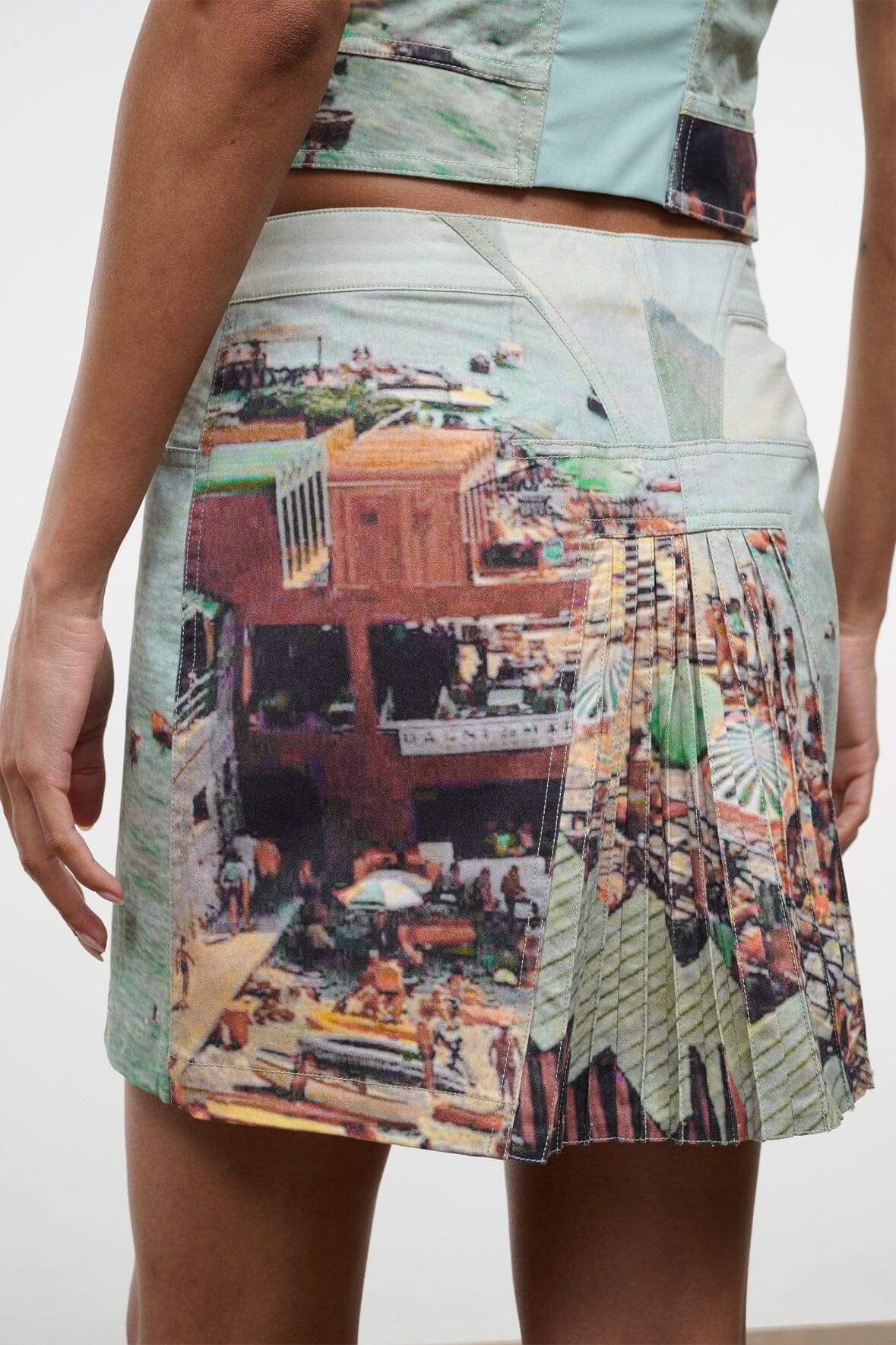 STAUD Clothing Daria Skirt Endless Summer