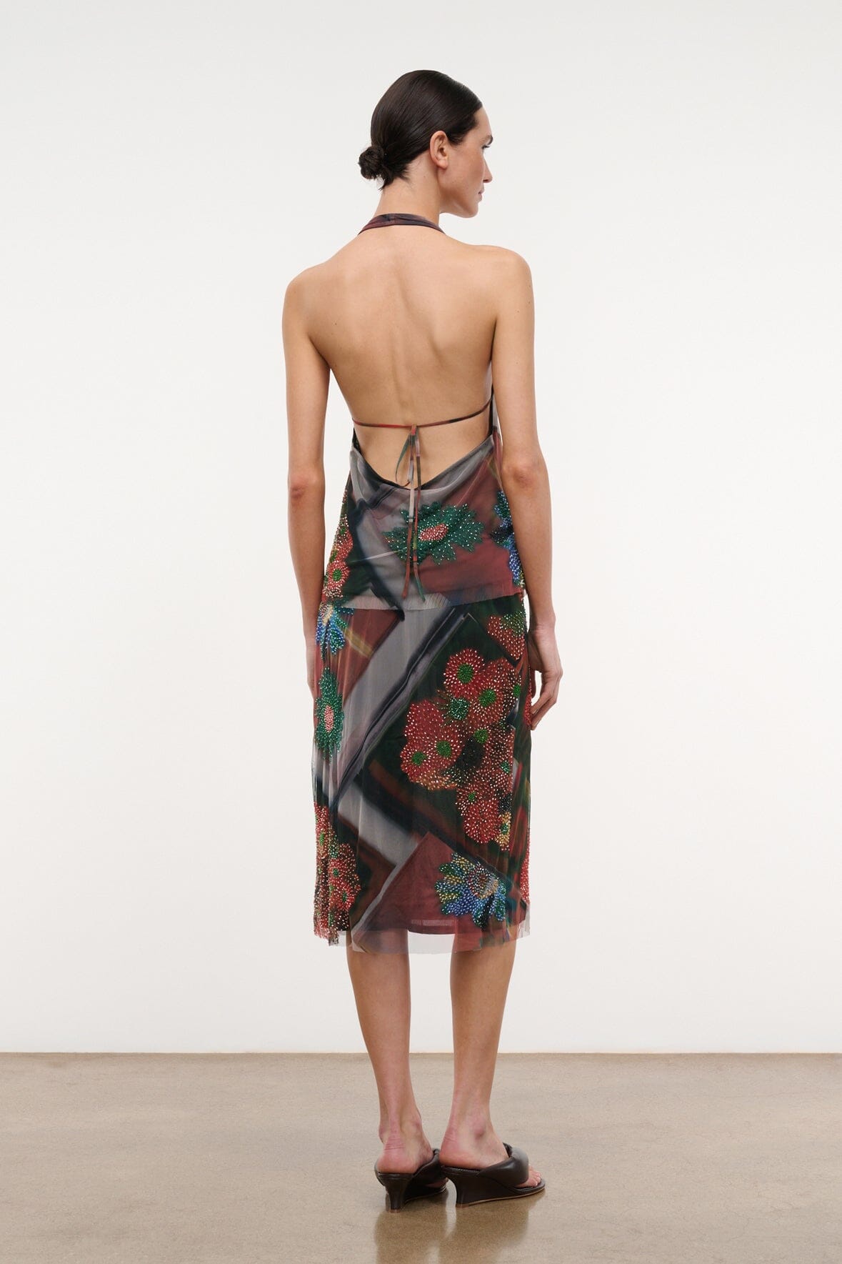 STAUD Clothing|Dresses|New In Lucia Skirt Superbloom Scarf