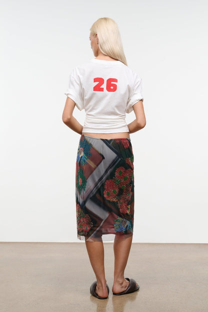 STAUD Clothing|Dresses|New In Lucia Skirt Superbloom Scarf