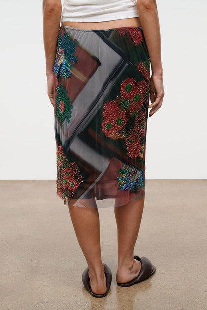 STAUD Clothing|Dresses|New In Lucia Skirt Superbloom Scarf