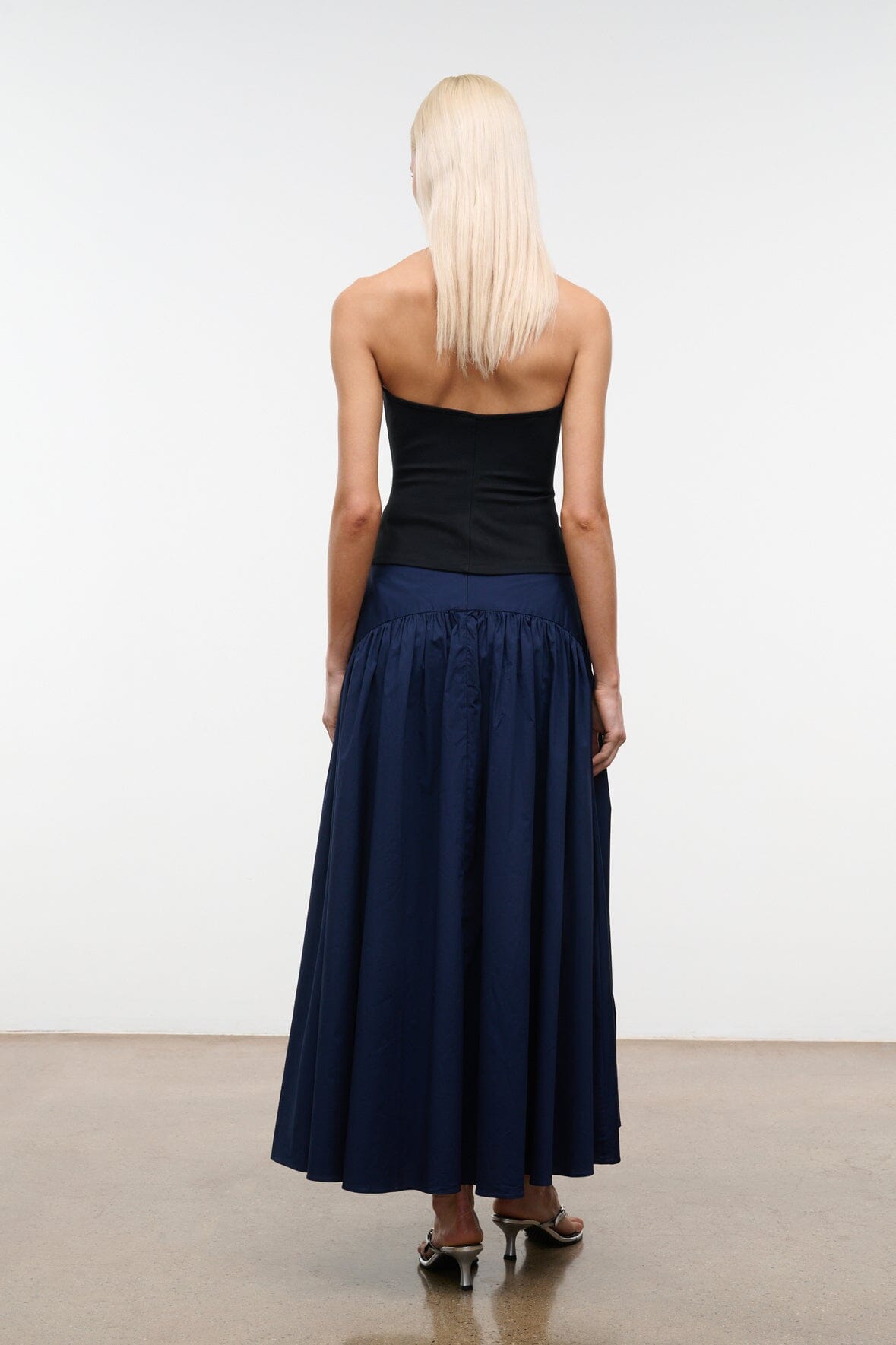 STAUD Clothing Procida Skirt Navy