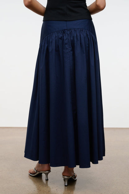 STAUD Clothing Procida Skirt Navy