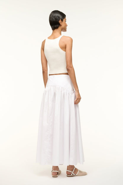 STAUD Clothing Procida Skirt White 1