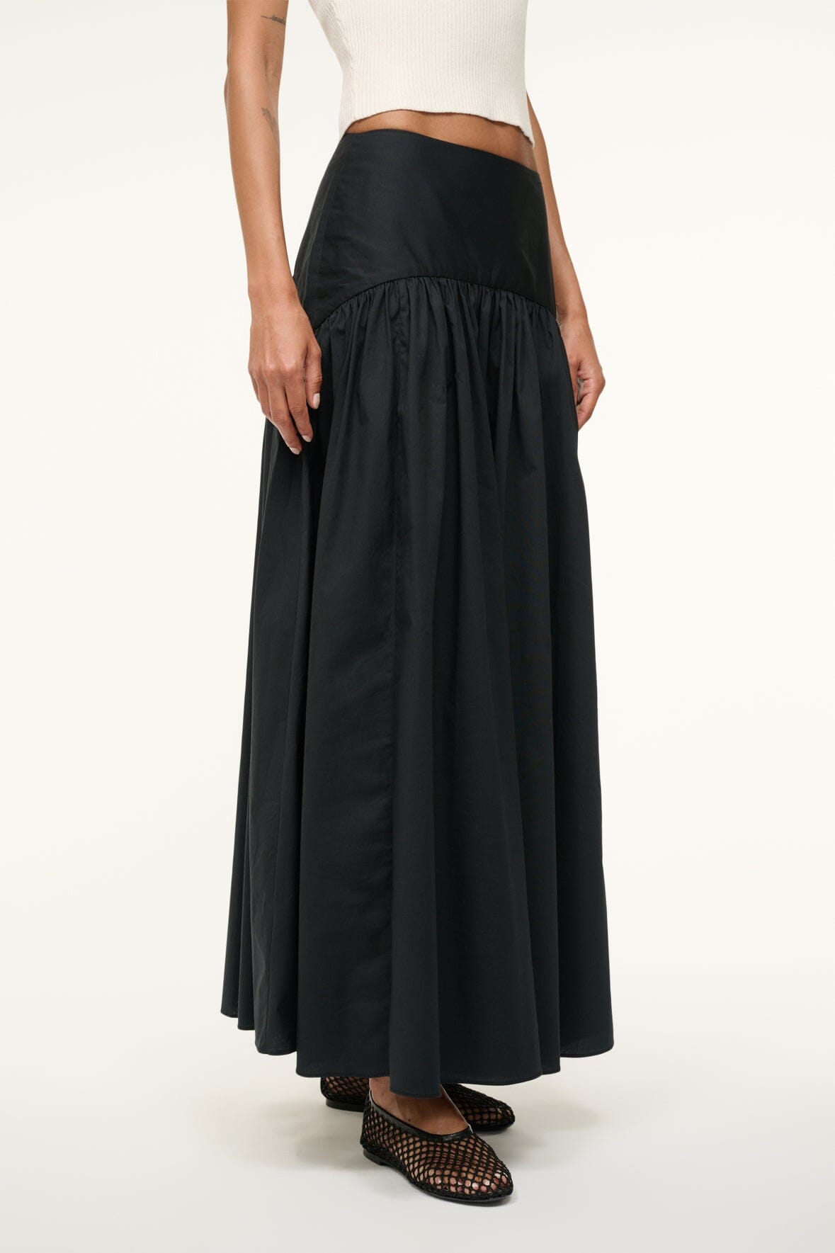 STAUD Clothing Procida Skirt Black 1