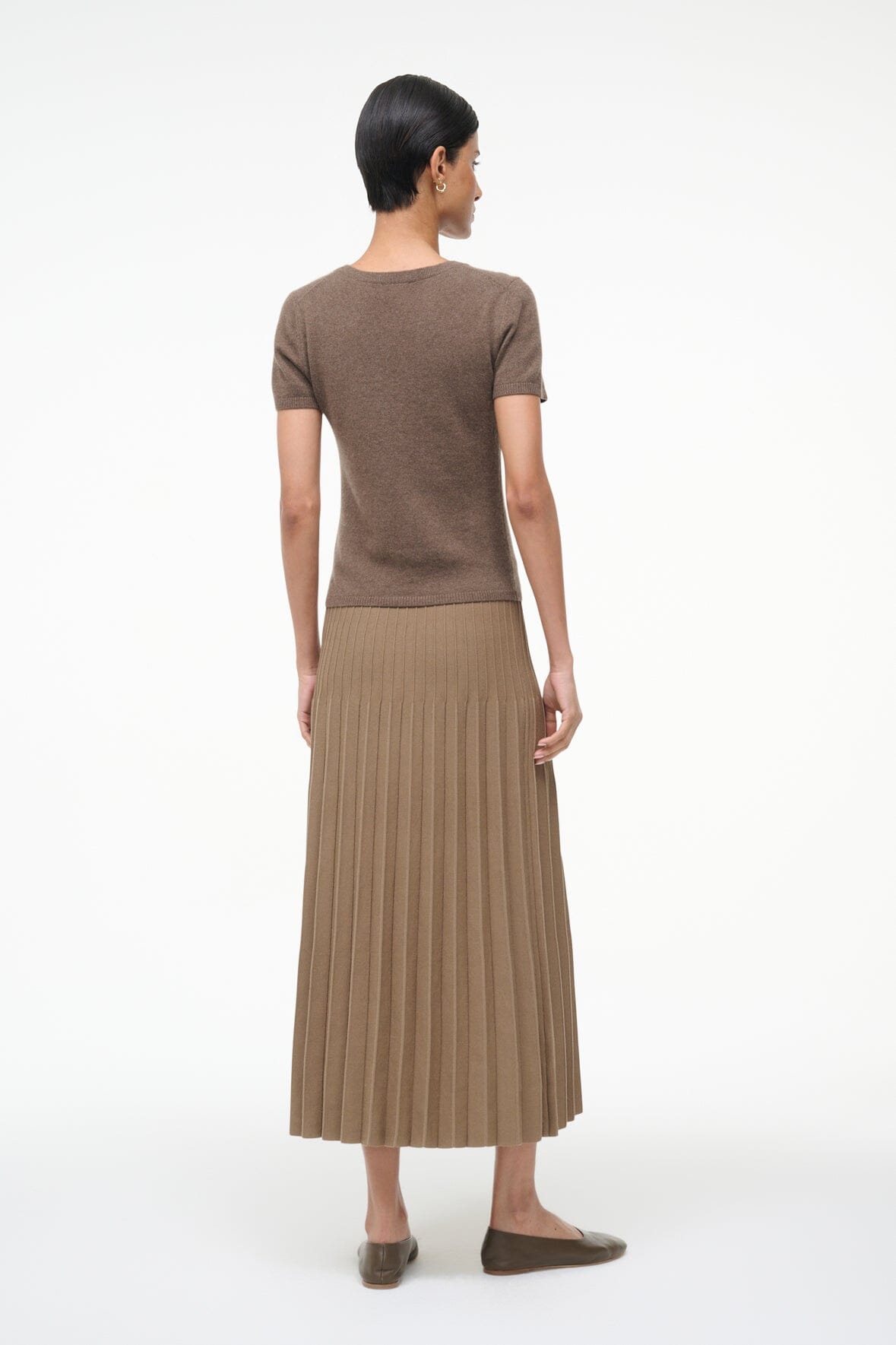 STAUD Clothing Lena Skirt Taupe