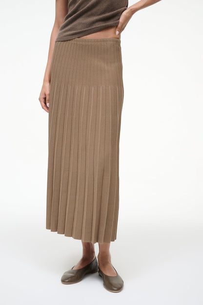 STAUD Clothing Lena Skirt Taupe