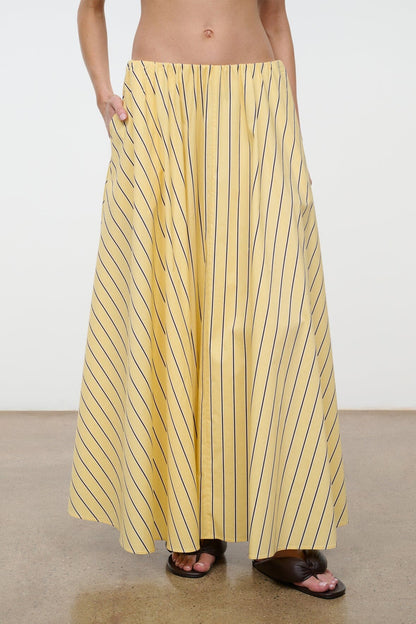 STAUD Clothing Milano Skirt Monday Stripe