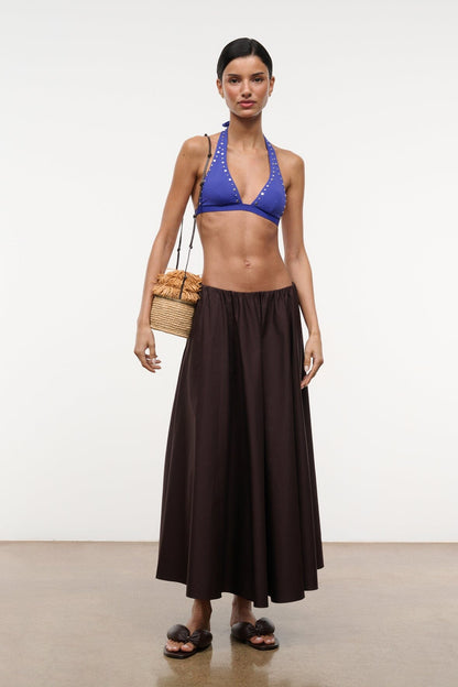 STAUD Clothing Milano Skirt Earth