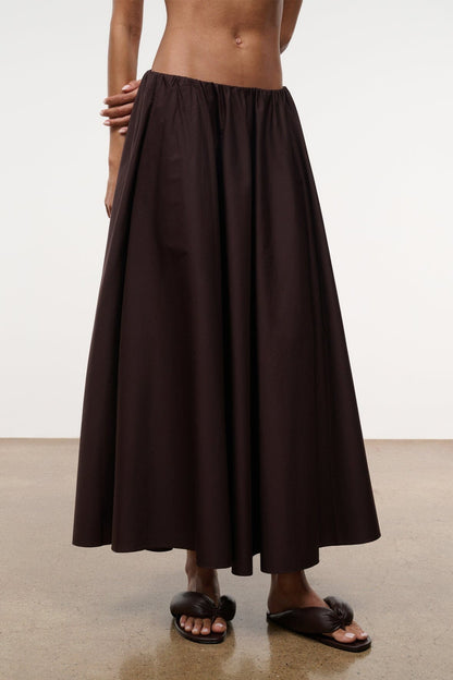 STAUD Clothing Milano Skirt Earth