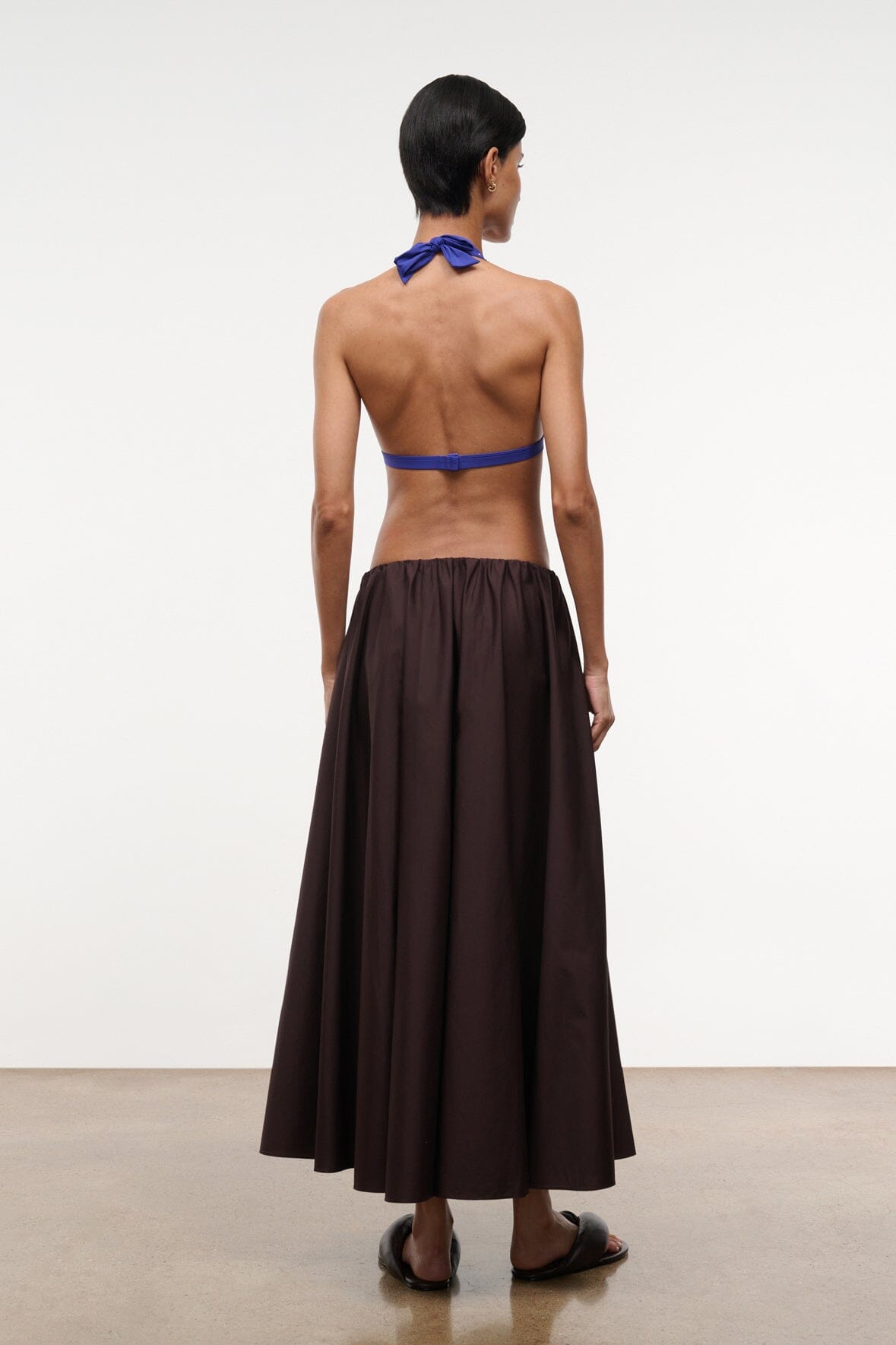 STAUD Clothing Milano Skirt Earth