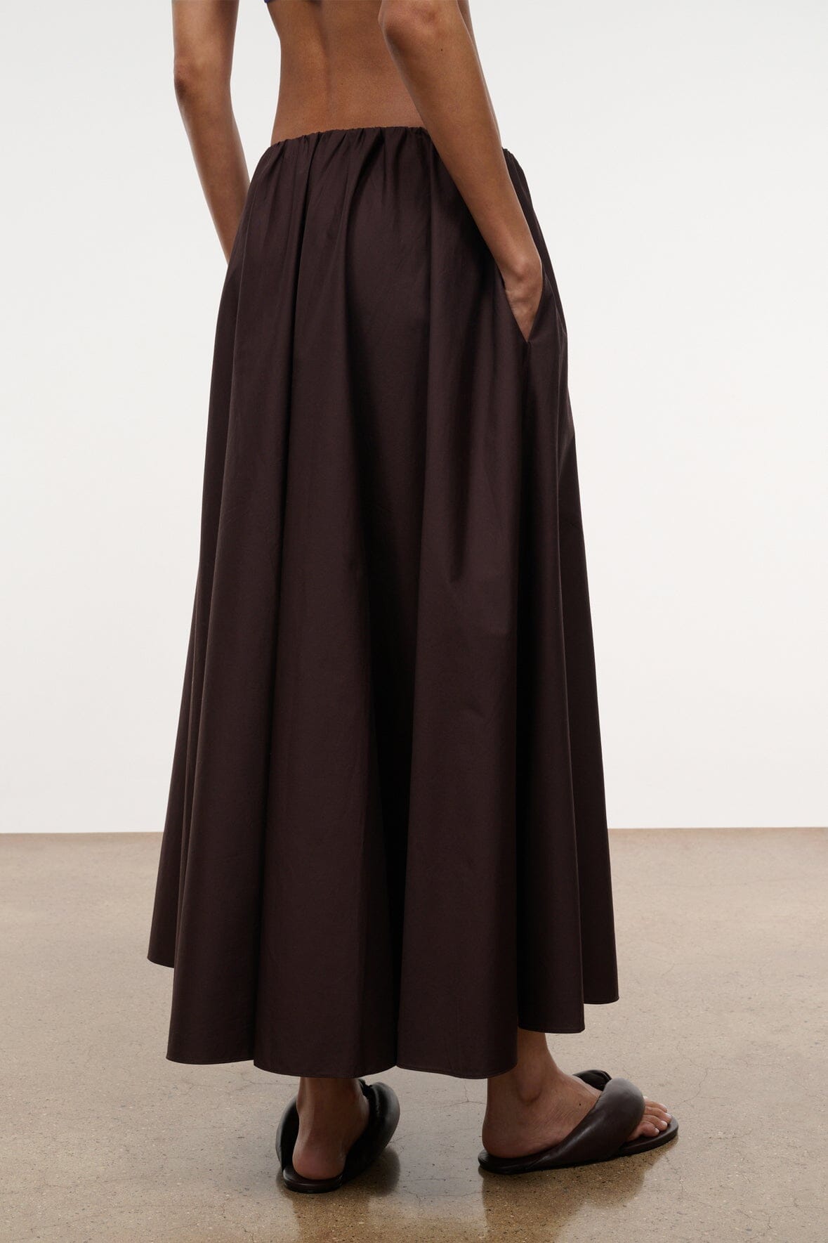 STAUD Clothing Milano Skirt Earth