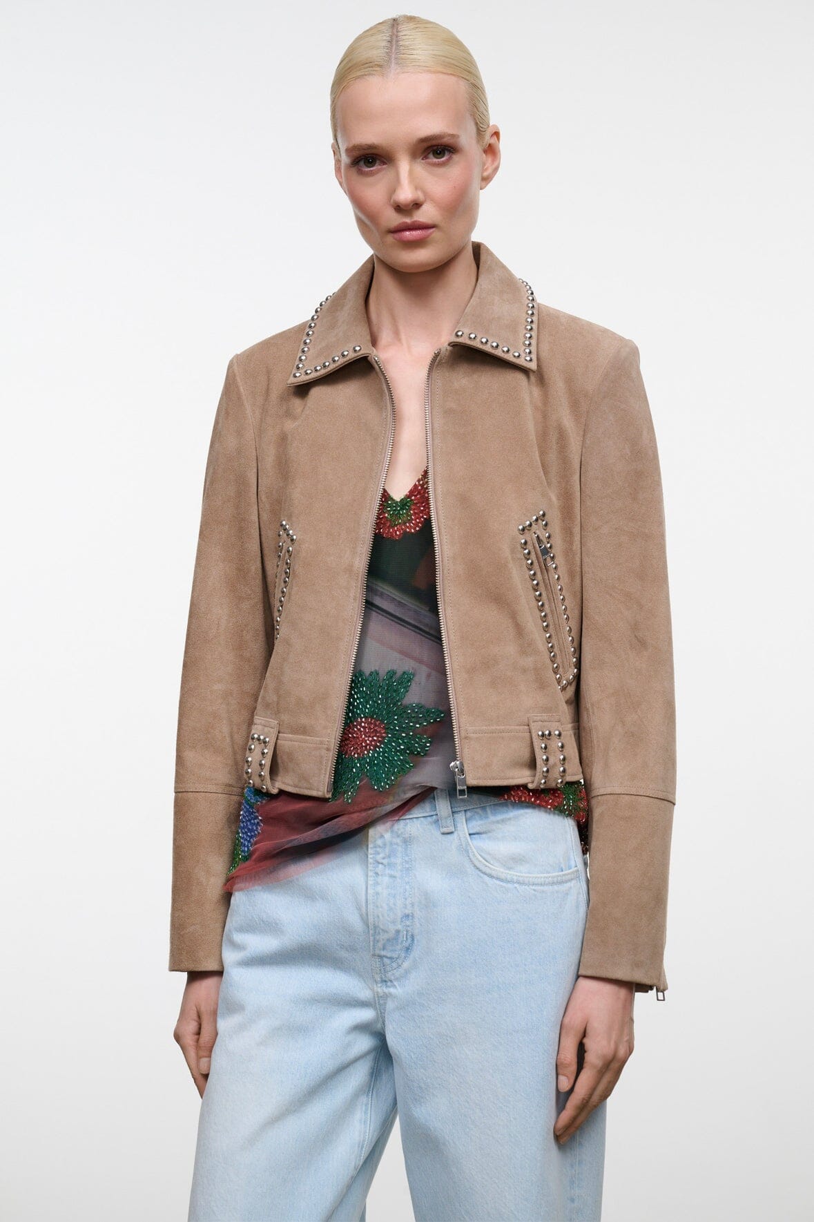 STAUD Clothing|New In Hugo Suede Jacket Dune