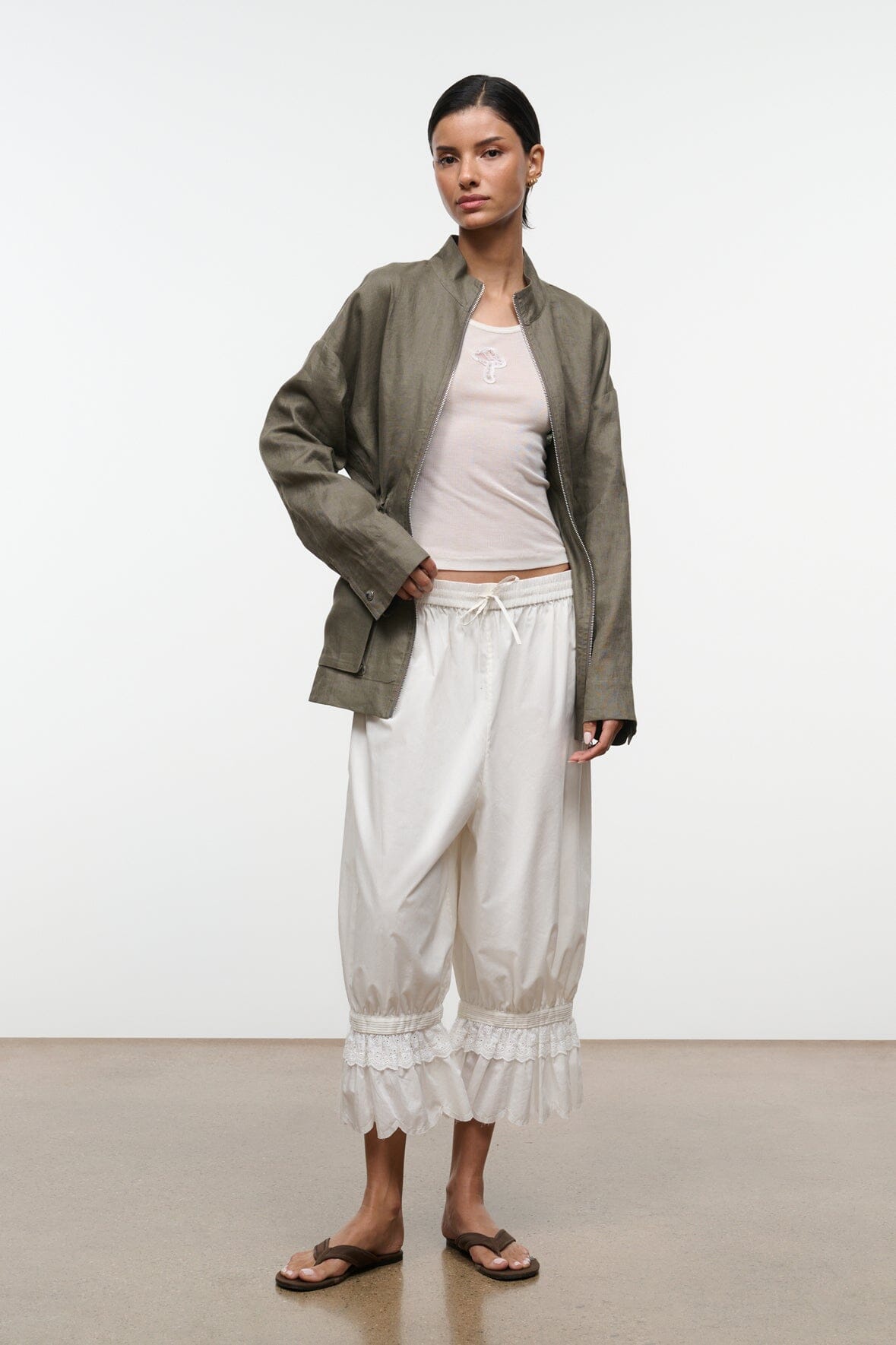 STAUD Clothing|New In Reed Linen Jacket Thyme