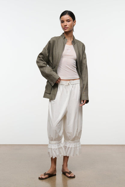 STAUD Clothing|New In Reed Linen Jacket Thyme