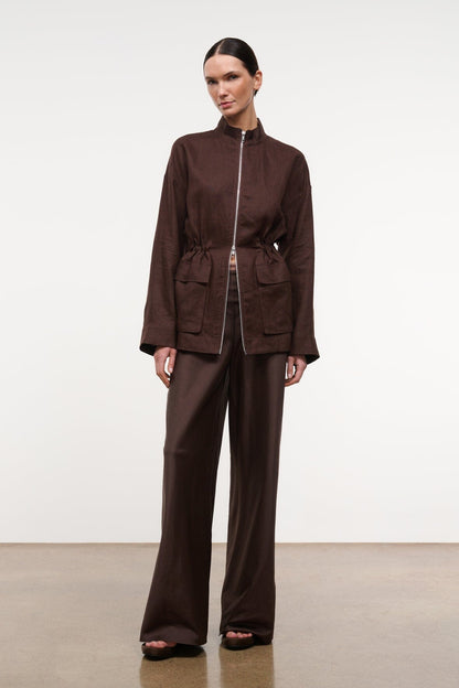 STAUD Clothing|New In Reed Linen Jacket Root