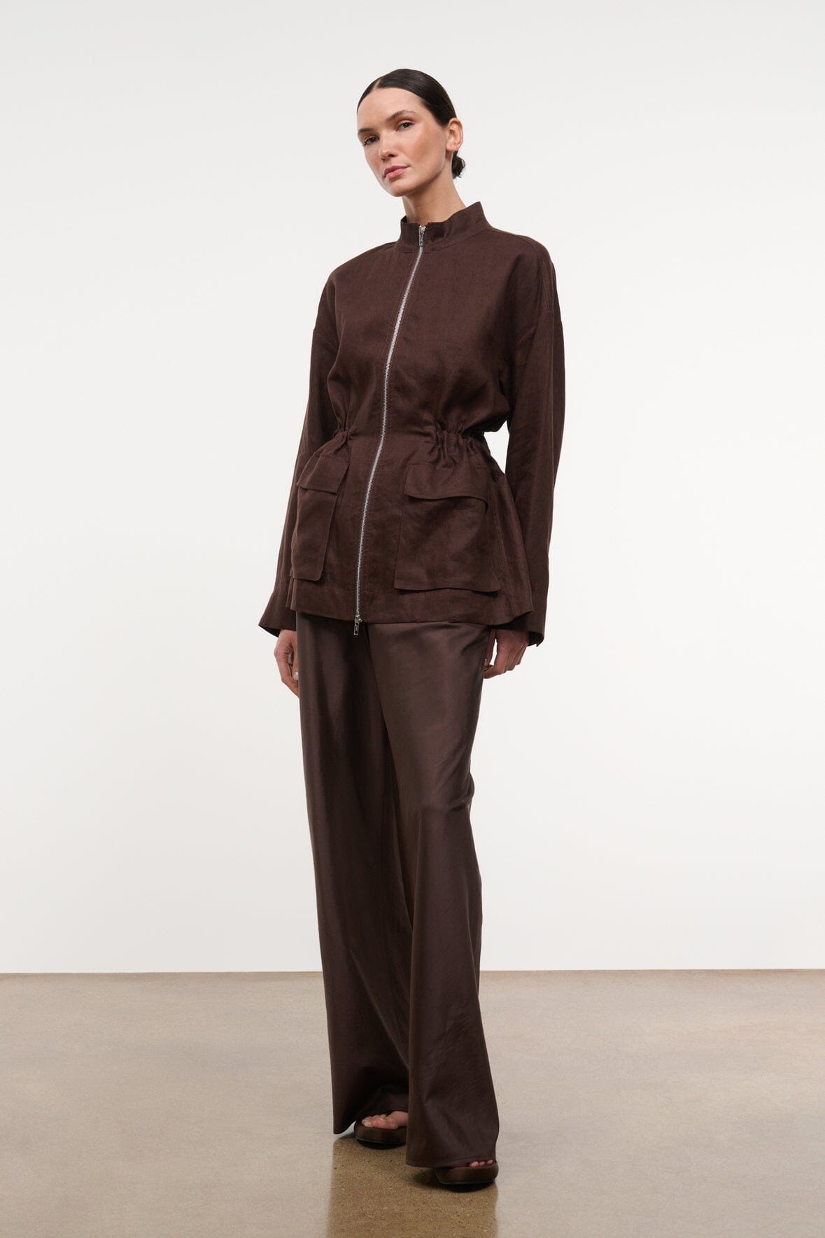 STAUD Clothing|New In Reed Linen Jacket Root
