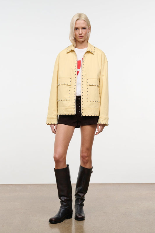STAUD Clothing|New In Clarke Jacket Butter Studs