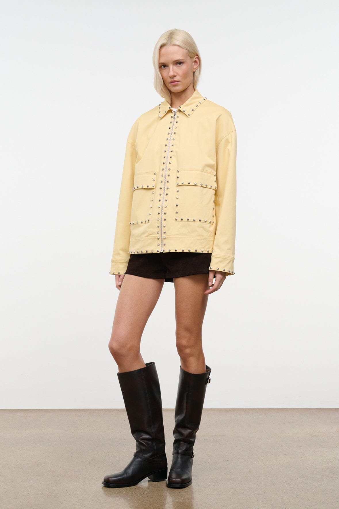 STAUD Clothing|New In Clarke Jacket Butter Studs