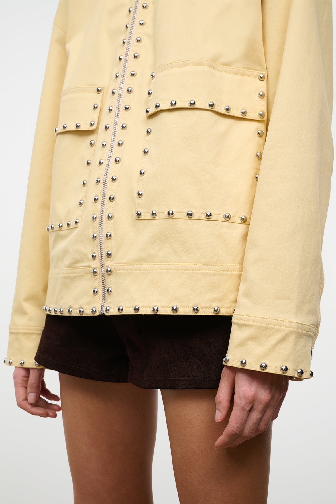 STAUD Clothing|New In Clarke Jacket Butter Studs