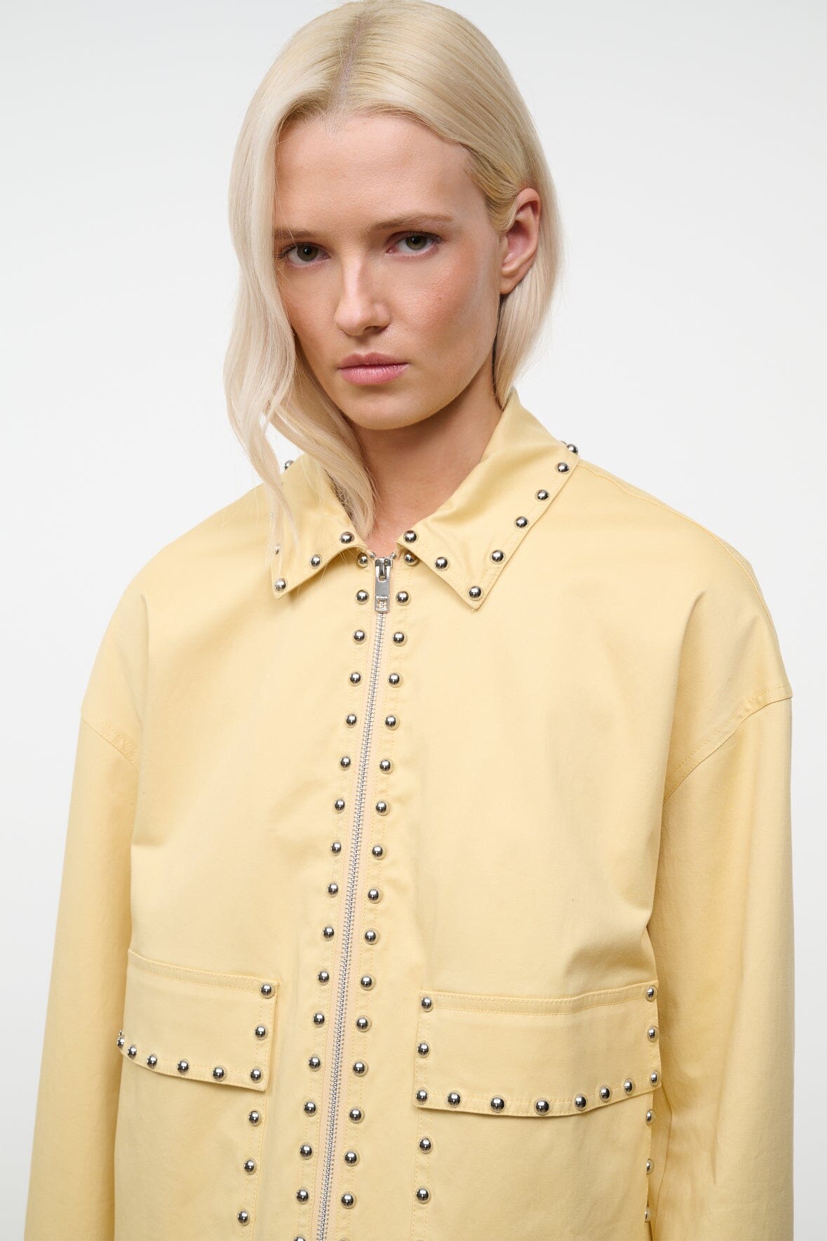 STAUD Clothing|New In Clarke Jacket Butter Studs