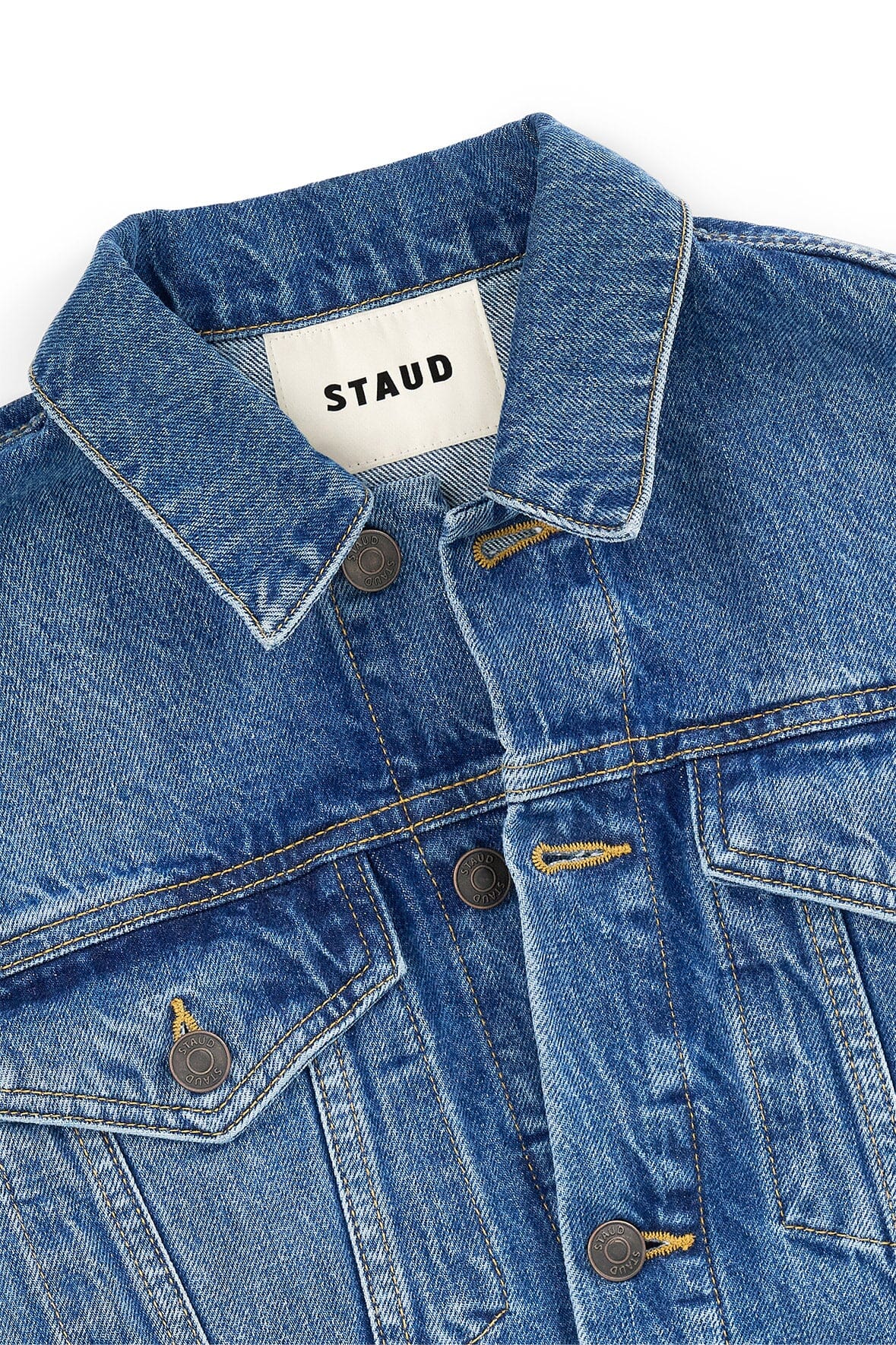 STAUD Clothing Glen Denim Jacket Vintage Wash