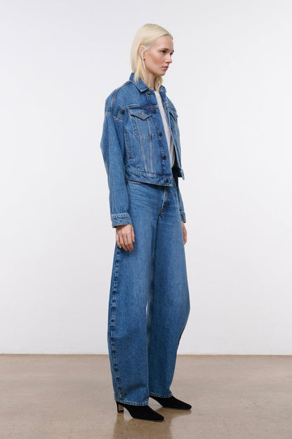 STAUD Clothing Glen Denim Jacket Vintage Wash