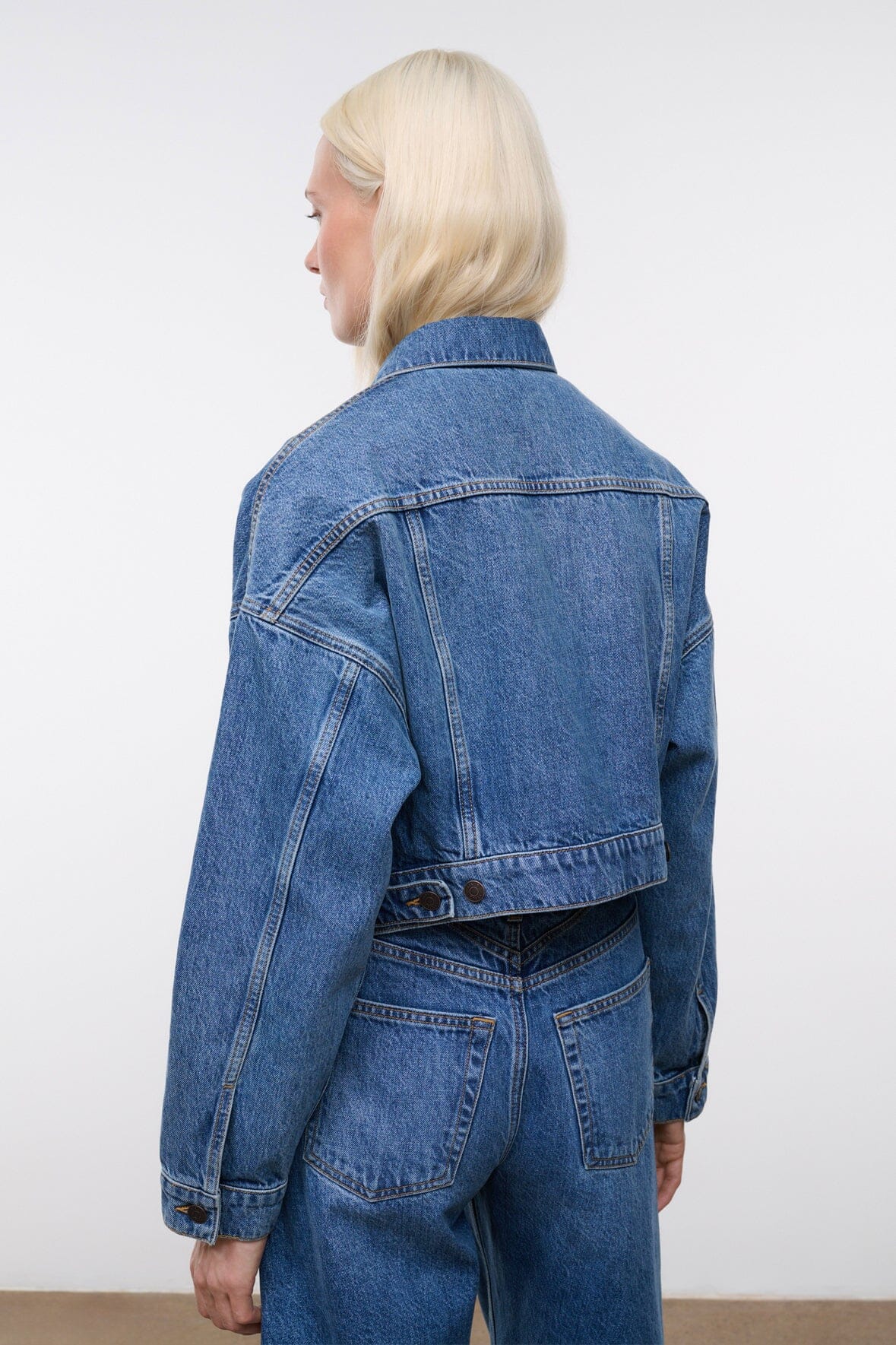 STAUD Clothing Glen Denim Jacket Vintage Wash