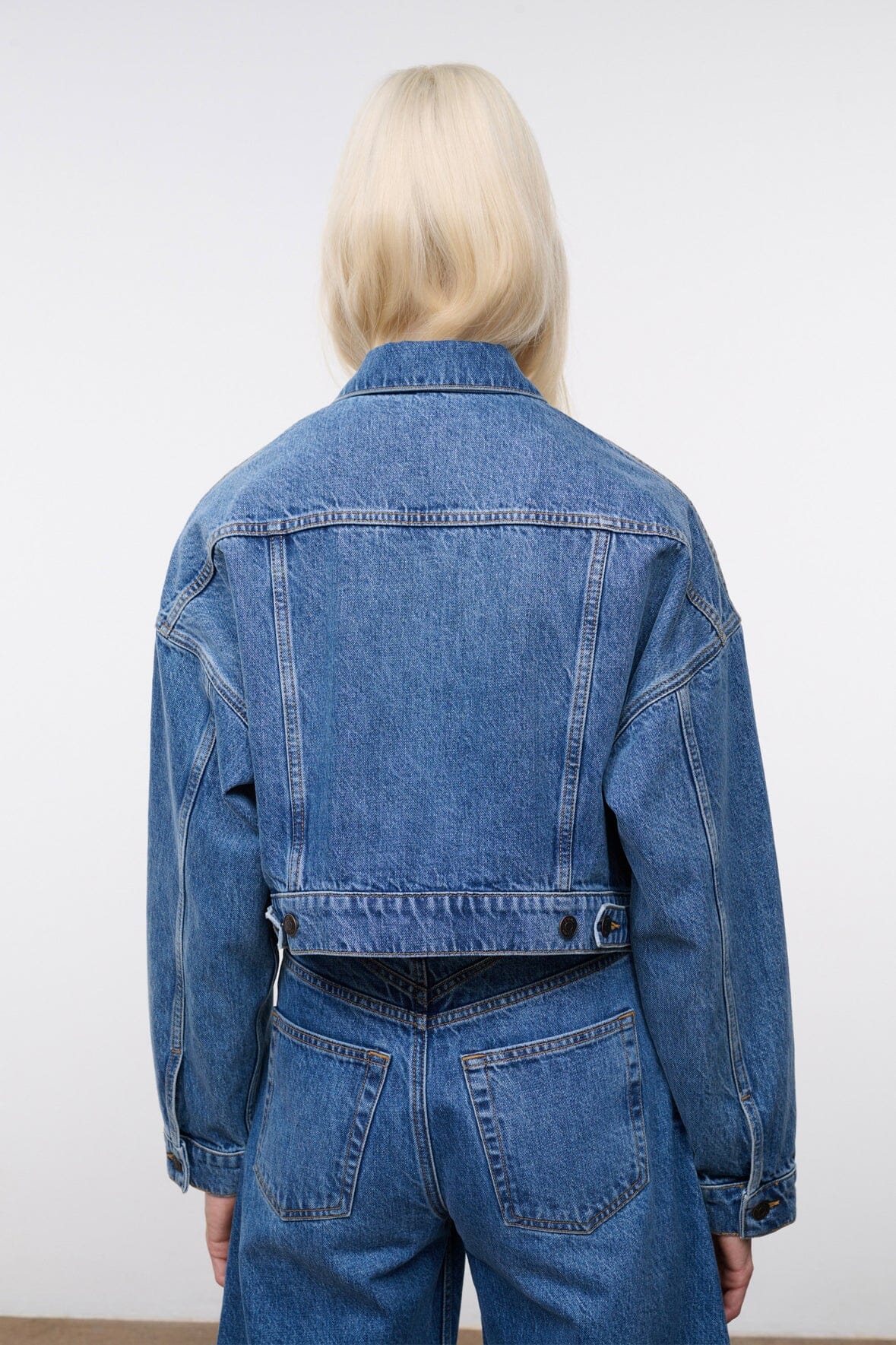 STAUD Clothing Glen Denim Jacket Vintage Wash