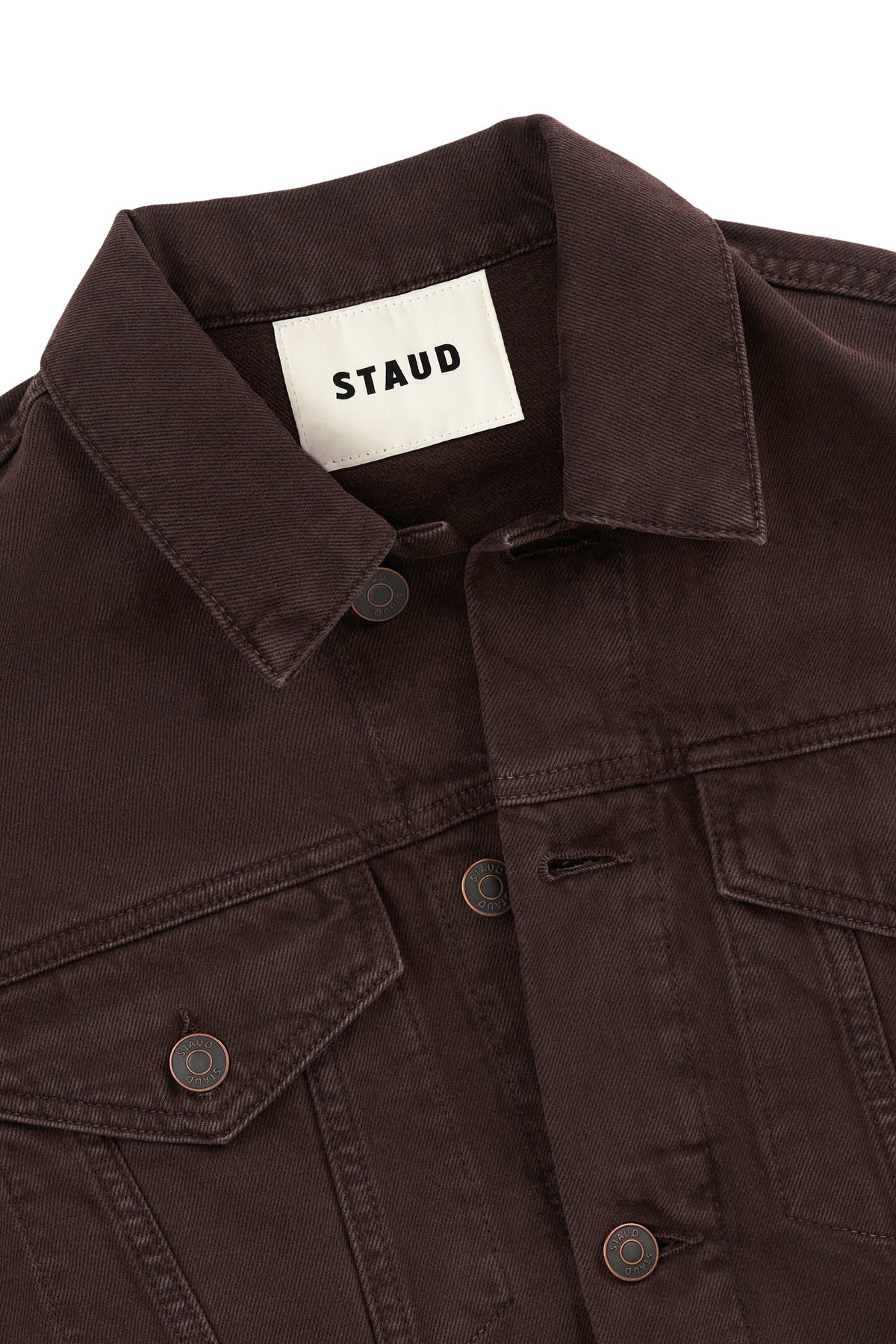 STAUD Clothing Glen Denim Jacket Earth