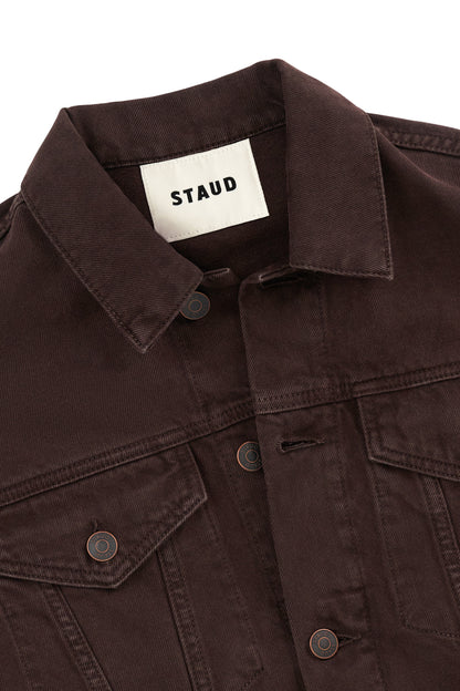 STAUD Clothing Glen Denim Jacket Earth