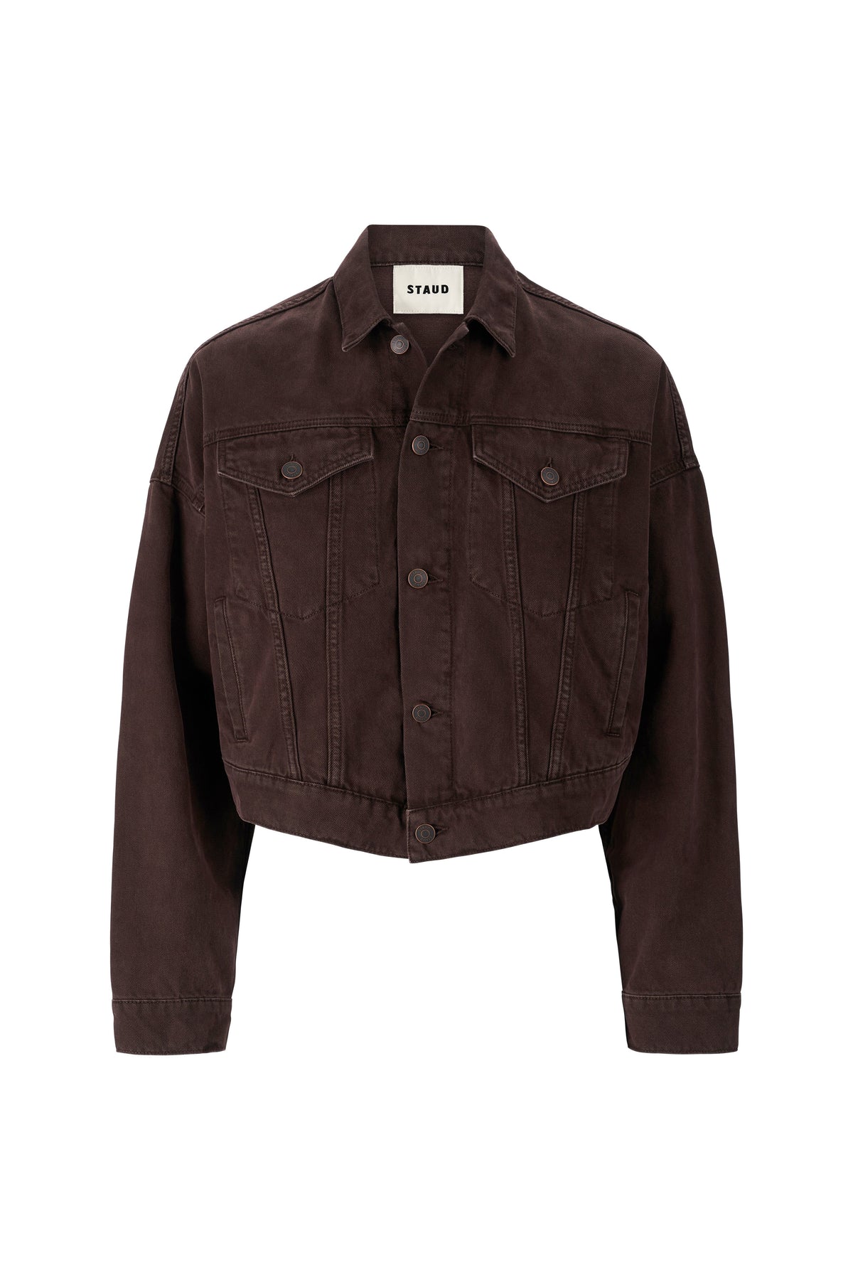 STAUD Clothing Glen Denim Jacket Earth