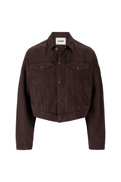 STAUD Clothing Glen Denim Jacket Earth