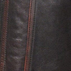 STAUD Clothing Eugene Leather Jacket Distressed Brown
