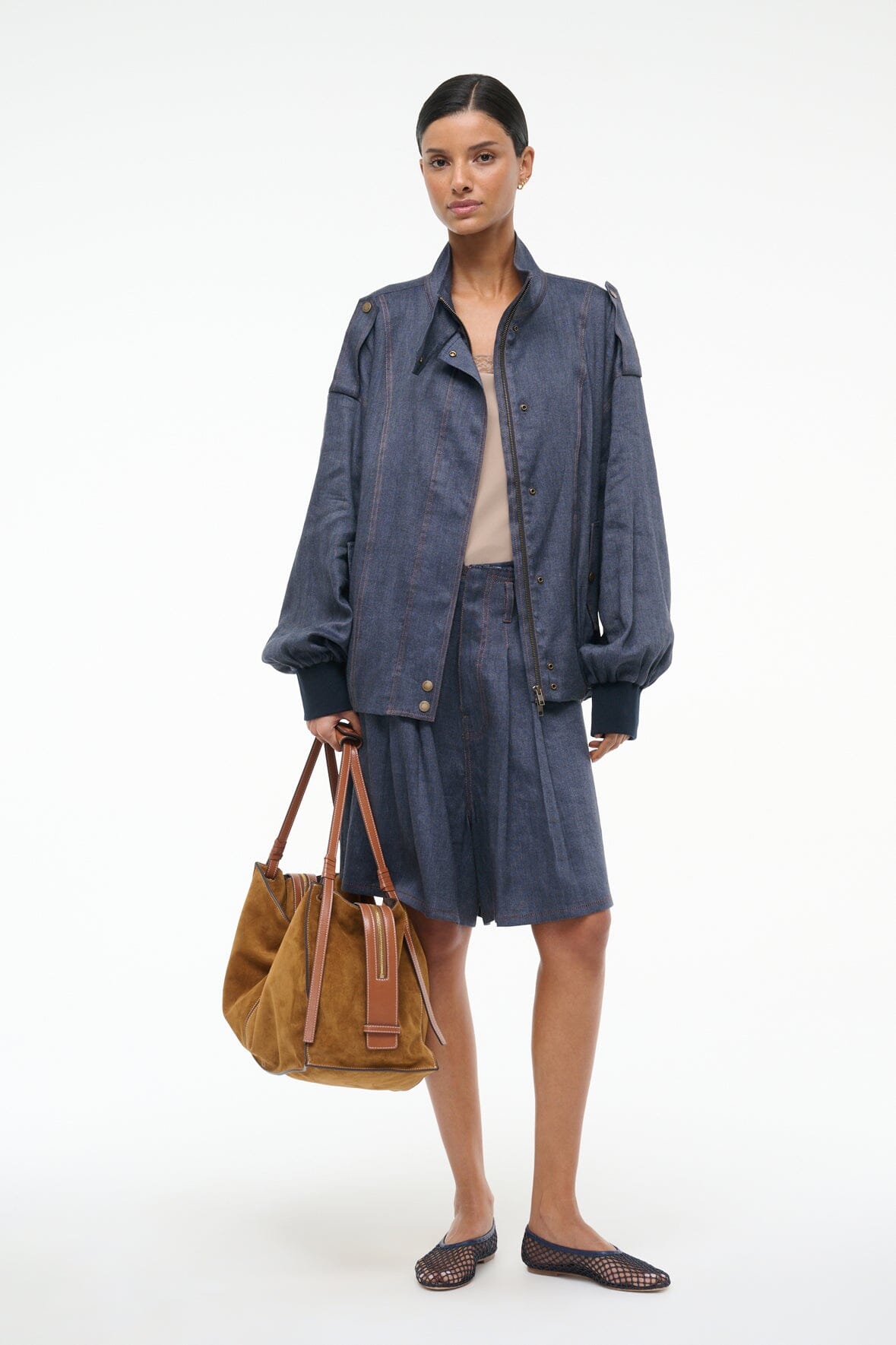 STAUD Clothing Simone Jacket Chambray