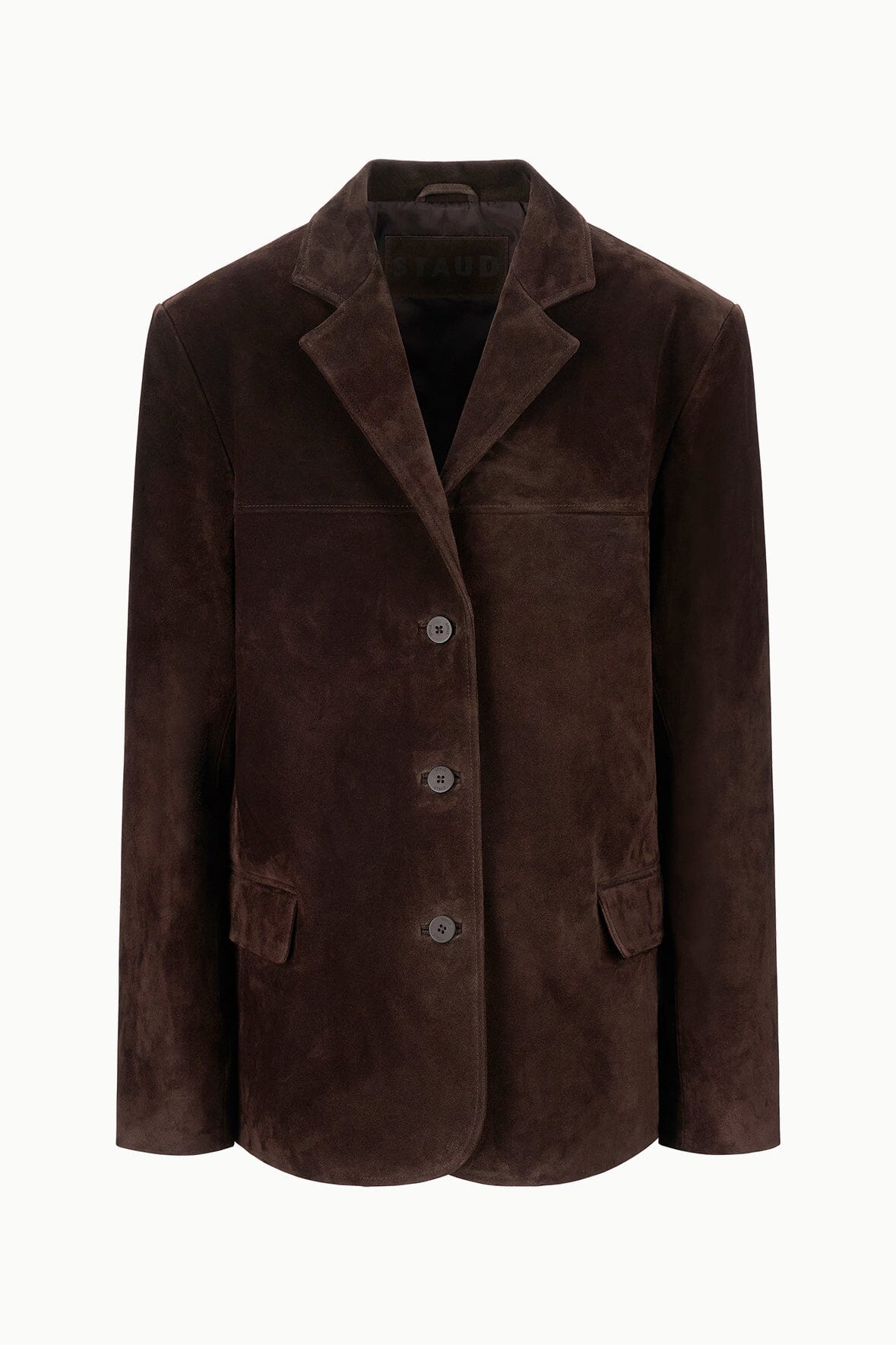 STAUD Clothing Natalie Suede Jacket Espresso