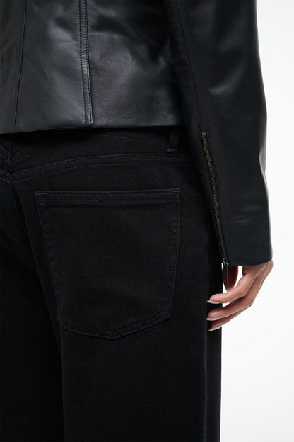 STAUD Clothing Wells Leather Jacket Black