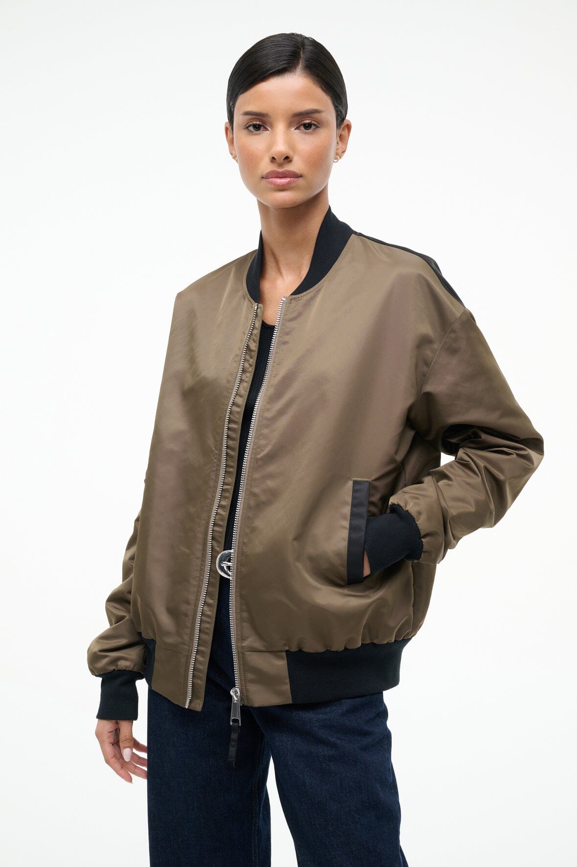 STAUD Clothing Athena Jacket Truffle